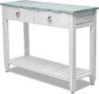 Sea Winds Trading Picket Fence Console Table Kiln-Dried Solid Mindi Wood by LineageCollections