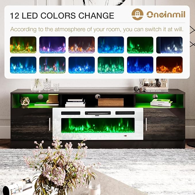 oneinmil 70" Fireplace TV Stand - Image 7