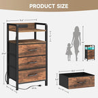 Lazzanto Night Stand Bedside Table Bedroom - Image 3