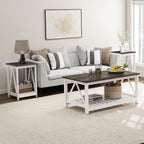 Farmhouse Square End Table, Accent Side Table - Image 8
