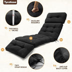 Outdoor Chaise Lounge Chair Cushion Replacement 74.4 x 22 x 4.7 Inches Memory - Image 5