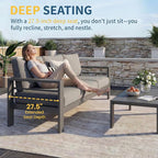 Solaste Aluminum Patio Furniture Set - Image 4