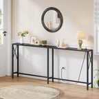 Gewudraw Console Table Narrow Long, Behind Couch Table - Image 2