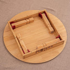 Folding Round Korean Solid Wood Table: Ideal - Image 2