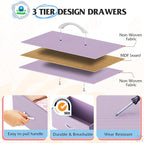 WLIVE 9 Drawer Dresser, Fabric Storage Tower - Image 5