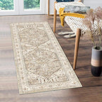 Yamaziot Washable Runner Rug, 2x5 Non-Slip Boho Vintage Hallway Kitchen Rug | by Yamaziot