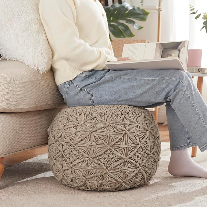 Ornavo Home Pouf Ottoman Foot Rest - Image 2