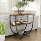 GILLAS 3 Tier Console Tables, Sofa Table Behind Couch, Industrial Entryway - Image 6