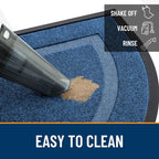 OLANLY Half Circle Front Door Mat Outside 59x23 All-Season Rubber Doormat | - Image 6