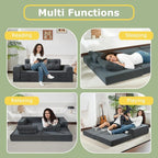 Folding Sofa Bed, 4 in 1 Convertible Sleeper Chair - Image 5
