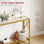 Tajsoon Entryway Table 41.8”, 2-Tier Entry Way Console Entrance Table, Narrow - Image 4