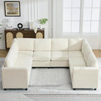 104'' U Shaped Modular Sofa, Sectional Couches by WUTUTUEE