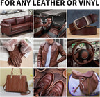 Leather Recoloring Balm, 8.5oz Leather Color Restorer, Medium Brown Leather - Image 2