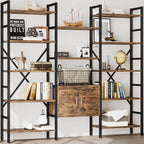 INNOD 70" Triple 5 Tier Book Shelf, Large Industrial Bookcase by INNODToddlerTower