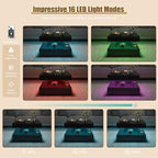 HedoAjim Small Black Led Coffee Table - Image 4