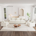 mikibama Luxury 3 Piece Sofa Set, 2 Pieces of Single Sofa and 1 Piece of 3 - Image 6