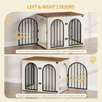 Hzuaneri 26.8'' Wooden Dog Crate Furniture, Indoor Dog Kennel Dogs Cage - Image 4