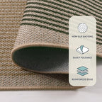 Lahome Enfys Modern Rainbow Easy Jute Rug, 4x6 Washable Rugs - Image 5