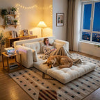 Homkdom Boneless Loveseat, Convertible Folding Sofa Bed, Pull Out Sleeper Sofa - Image 2