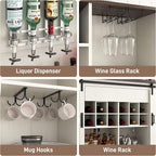 Farmhouse Coffee Bar Cabinet - Image 4