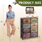 WLIVE Fabric Dresser for Bedroom, Tall Dresser - Image 3