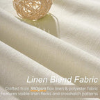 Topfinel Cream White 100% Blackout Curtains 72 Inches Long 2 Panels - Image 2