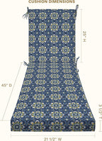 Honeycomb Outdoor Chaise Lounge Cushion - Image 2