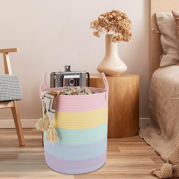XUANGUO Rope Laundry Basket Hamper - Image 5