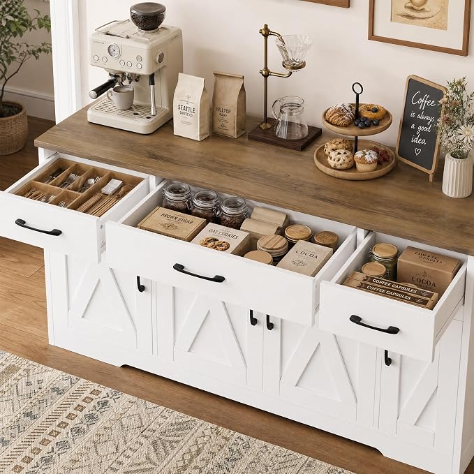 HOSTACK Buffet Sideboard Cabinet - Image 6