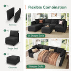 HONBAY Modular Sofa Sectional Sleeper Couch - Image 4