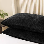 CaliTime Decorative Standard Throw Pillow Covers 26 X 20 Inches Black | Pack of - Image 3