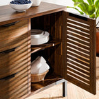 Bme Millie Premium Solid Wood Sideboard Storage Cabinet - Image 4