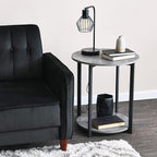 Household Essentials Jamestown Round Side End Table - Image 7