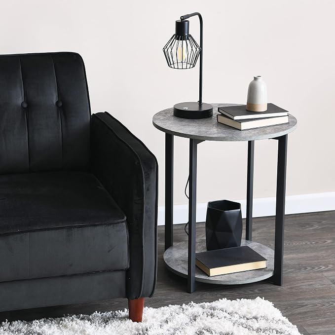 Household Essentials Jamestown Round Side End Table - Image 7