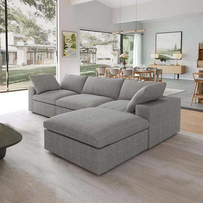 JACH L-Shaped Cloud Sectional Sofa - Image 4