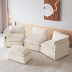 ROWHY 112'' Oversized Modular Sectional Cloud Couch - Image 8
