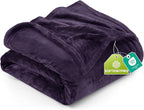 Utopia Bedding Ultra Soft Fleece Bed Blanket King Size Purple | Microfiber by UTOPIABEDDING