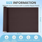 Leather Repair Patch Tape Kit, Vinyl Leather Repair Kit - Image 2