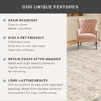 Washable Ivory Living Room Rug, 8x10 Non Slip Area Rugs - Image 7