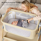 TotRun Bassinet Bedside Sleeper, Rocking Bassinets - Image 4
