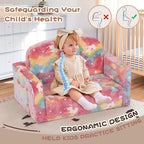 Foryoomi Extra Wide Kids Couch, Kids Sofa, Toddler Sofa, Glow in The Dark - Image 6