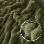 Exclusivo Mezcla Striped California King Size Fleece Blanket - Image 5