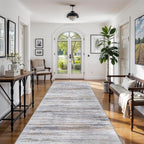 4x9 Wide Washable Runner Rug: Easy-to-Clean Runners Beige Grey | Stain&Water - Image 2