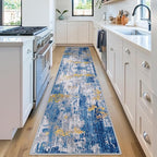 RELEANY Washable Runner 2'x8' Abstract Area Rug - Image 3