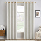 MIULEE 100% Blackout Linen Curtains by MIULEE