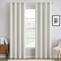 MIULEE 100% Blackout Linen Curtains by MIULEE