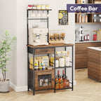 SWTYMIKI Coffee Bar with Hanging Rack - Image 4