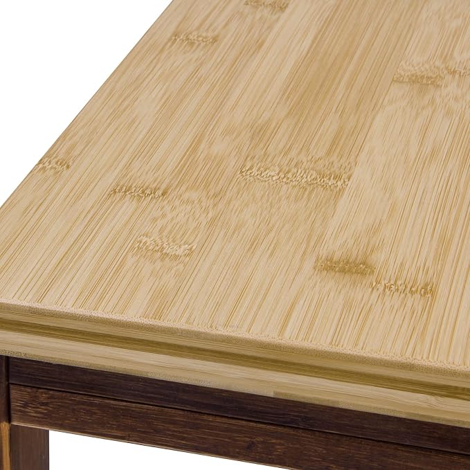 soges Small Foldable Coffee Table, Wooden Low Table - Image 9