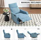 Trustyue Swivel Rocker Recliner Chair, 360° Swivel Recliner - Image 6
