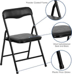 Flash Furniture Mindy Kids 3-Piece Folding Table and Chairs Set - Image 4
